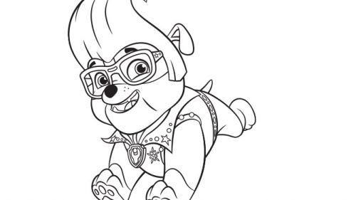 Online coloring book: Rubble in disguise coloring page